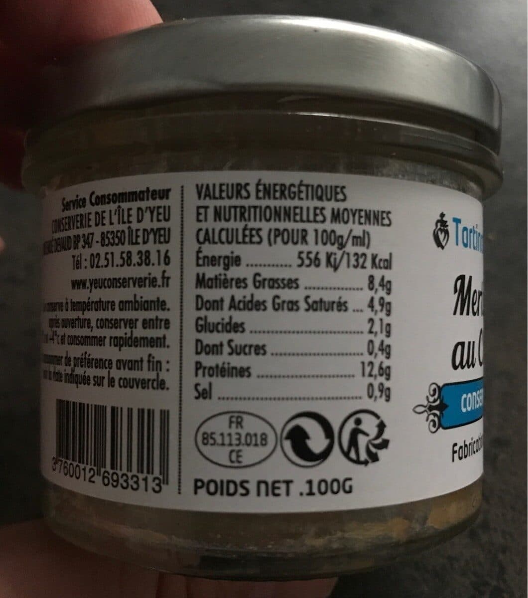 Open Food Facts Terrine de Merlu au chorizo packshot
