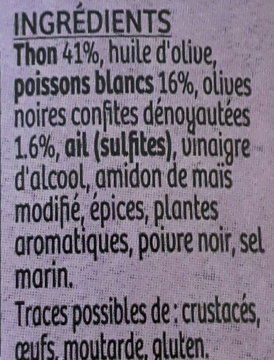 Hennequin Thonoïade aux olives noires packshot
