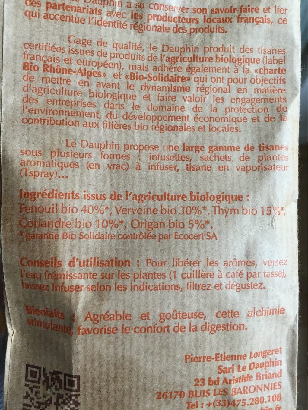 Le Dauphin Sachet Digest' plus packshot