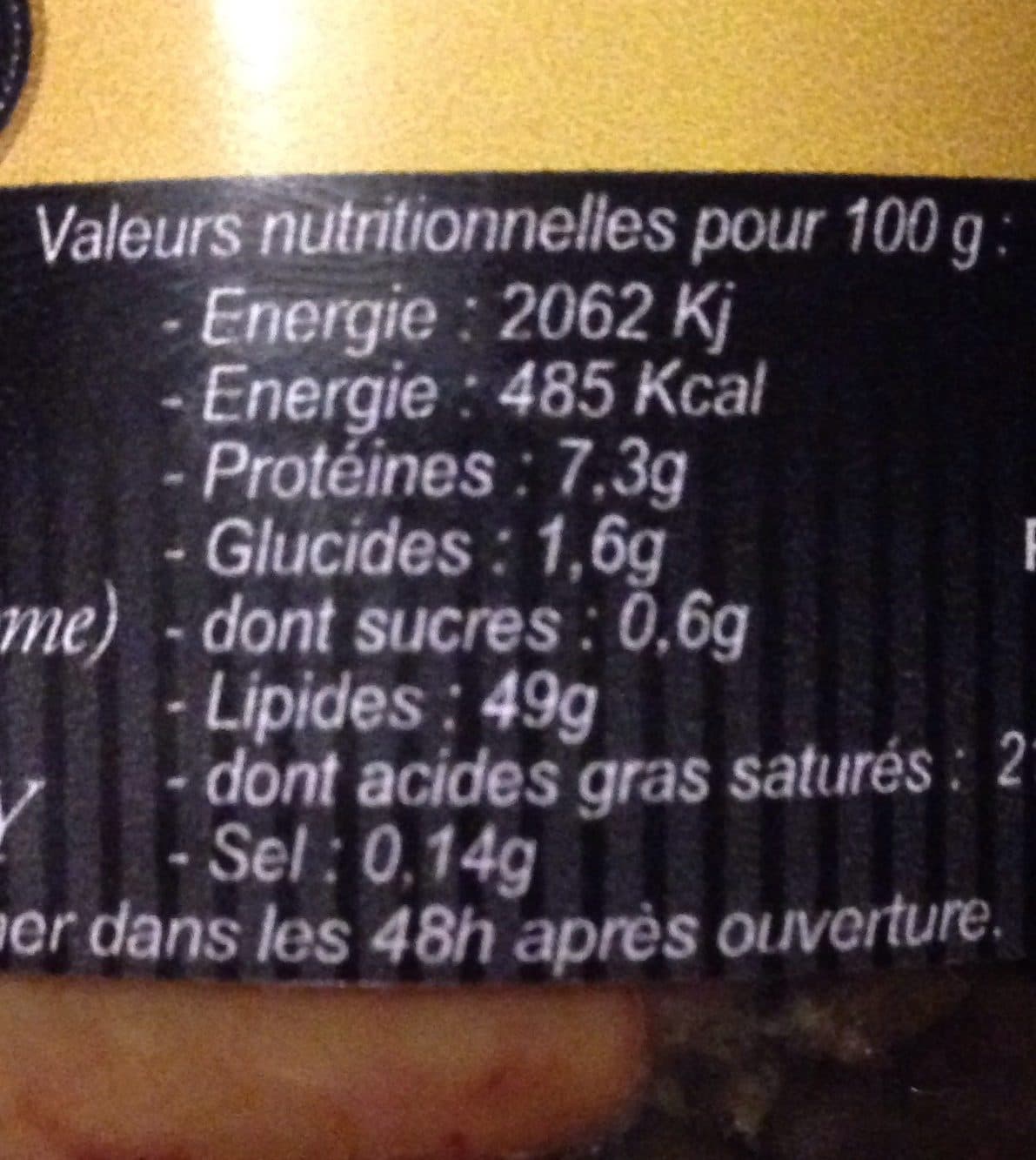 Maison Marechal Foi gras entier aux truffes packshot