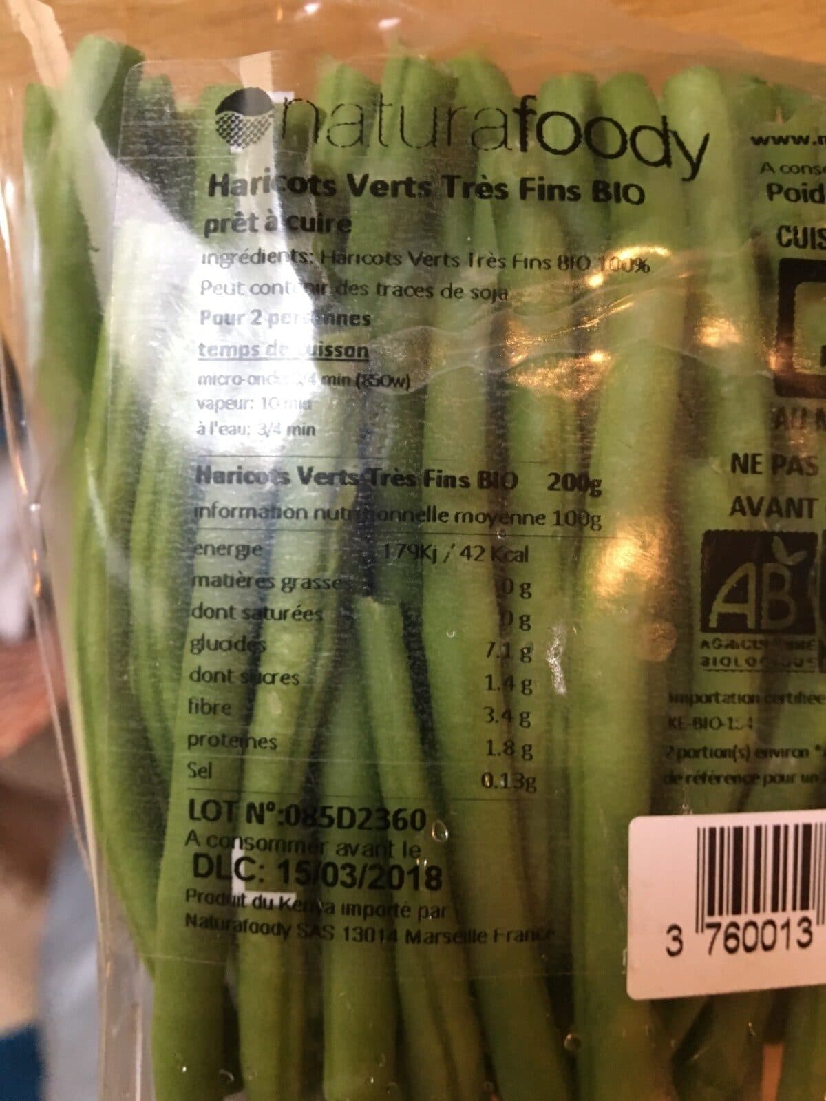 Open Food Facts Haricots verts tres fin packshot