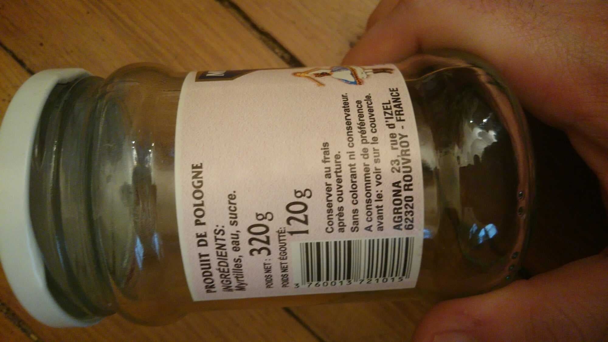 Polonia Myrtilles Des Bois En Sirop packshot