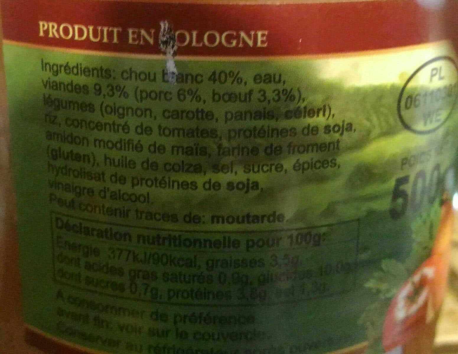Open Food Facts Golabki packshot