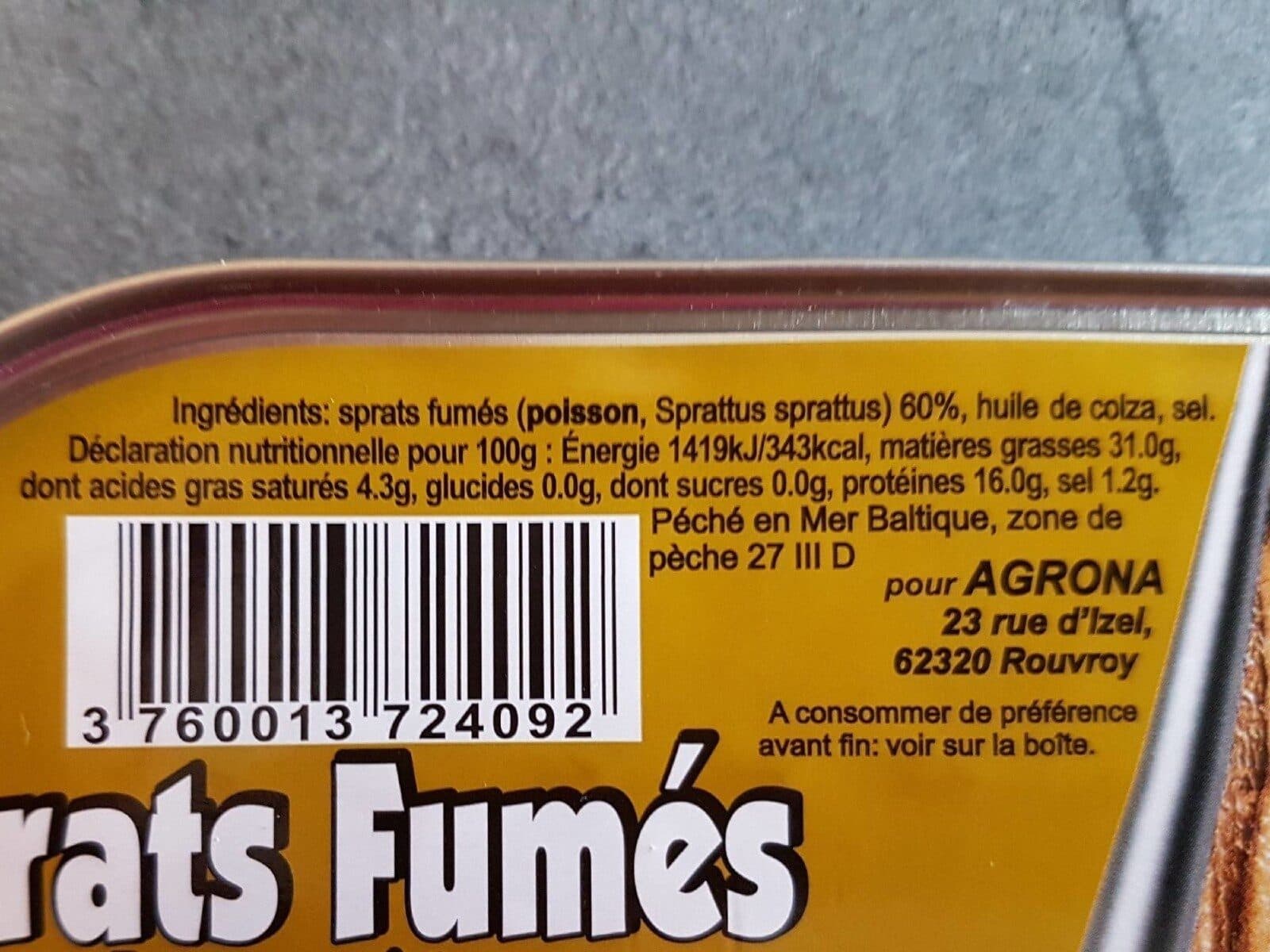 Polonia Sprats fumés à l'huile packshot