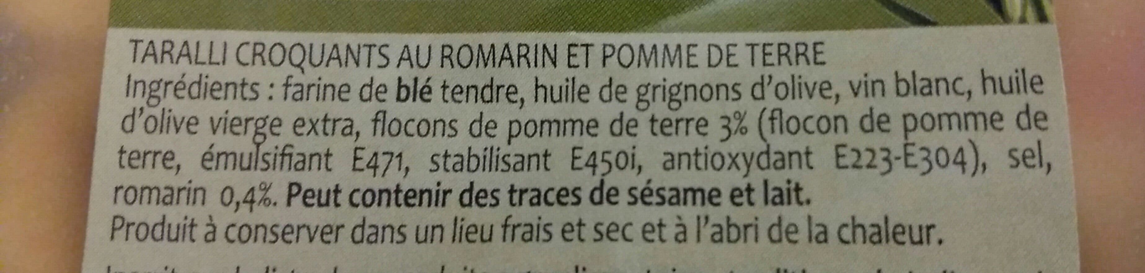 Ciro Taralli croquants au romarin packshot