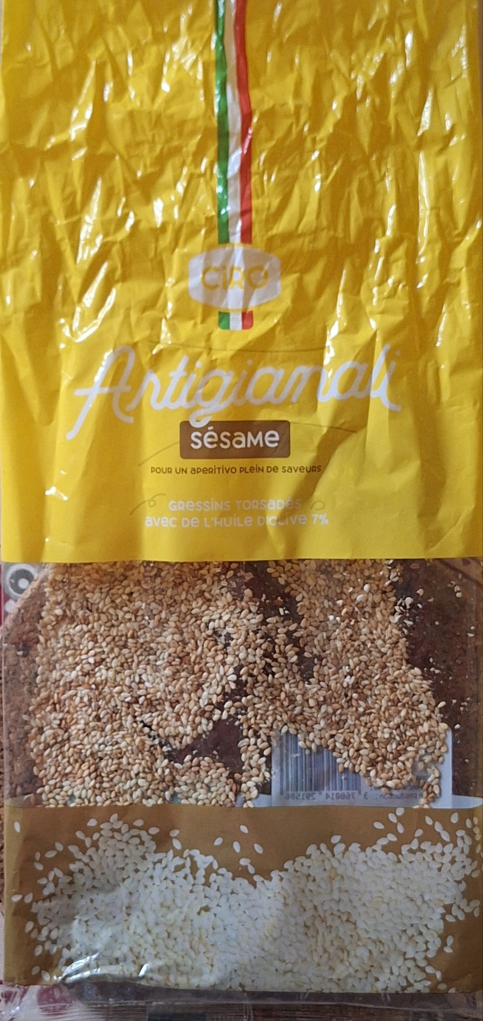 Ciro Gressins artigianali sésame packshot