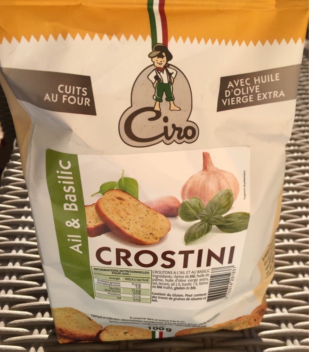 Ciro Crostini Ail et Basilic packshot