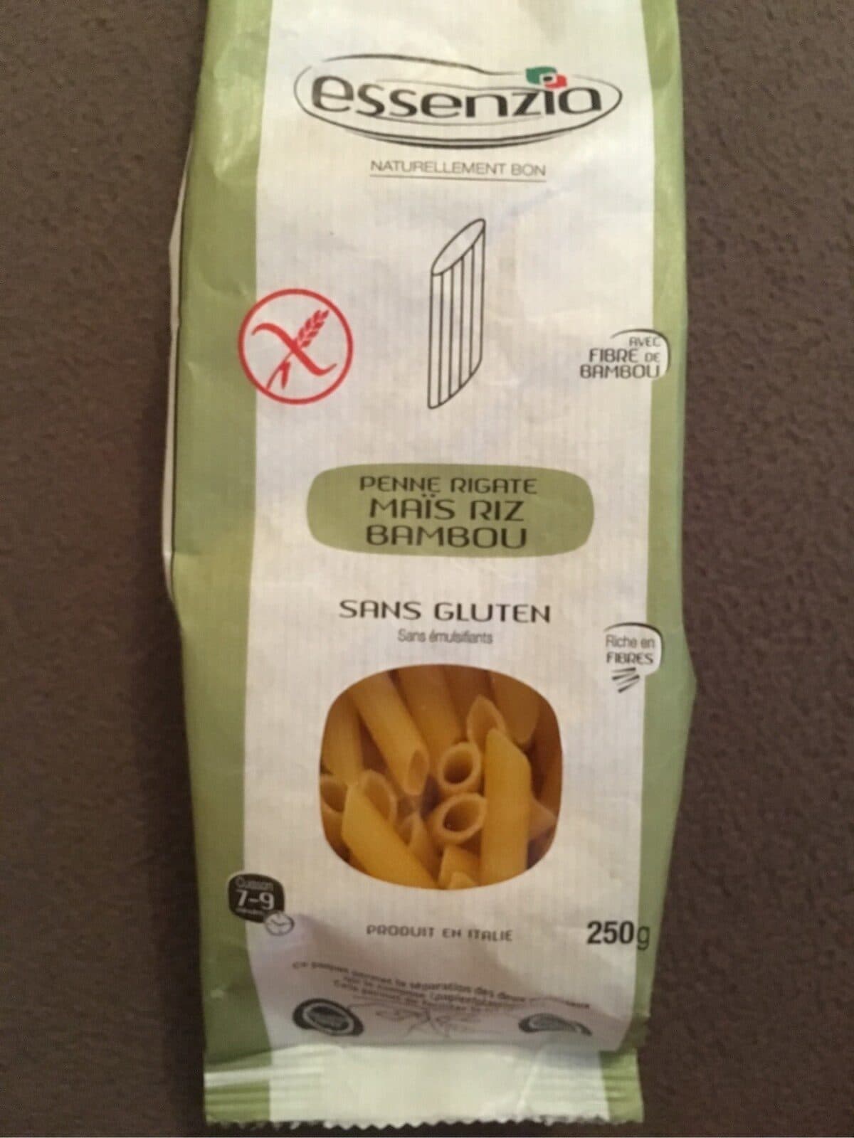 Open Food Facts Penne rigate Maïs Riz Bambou packshot