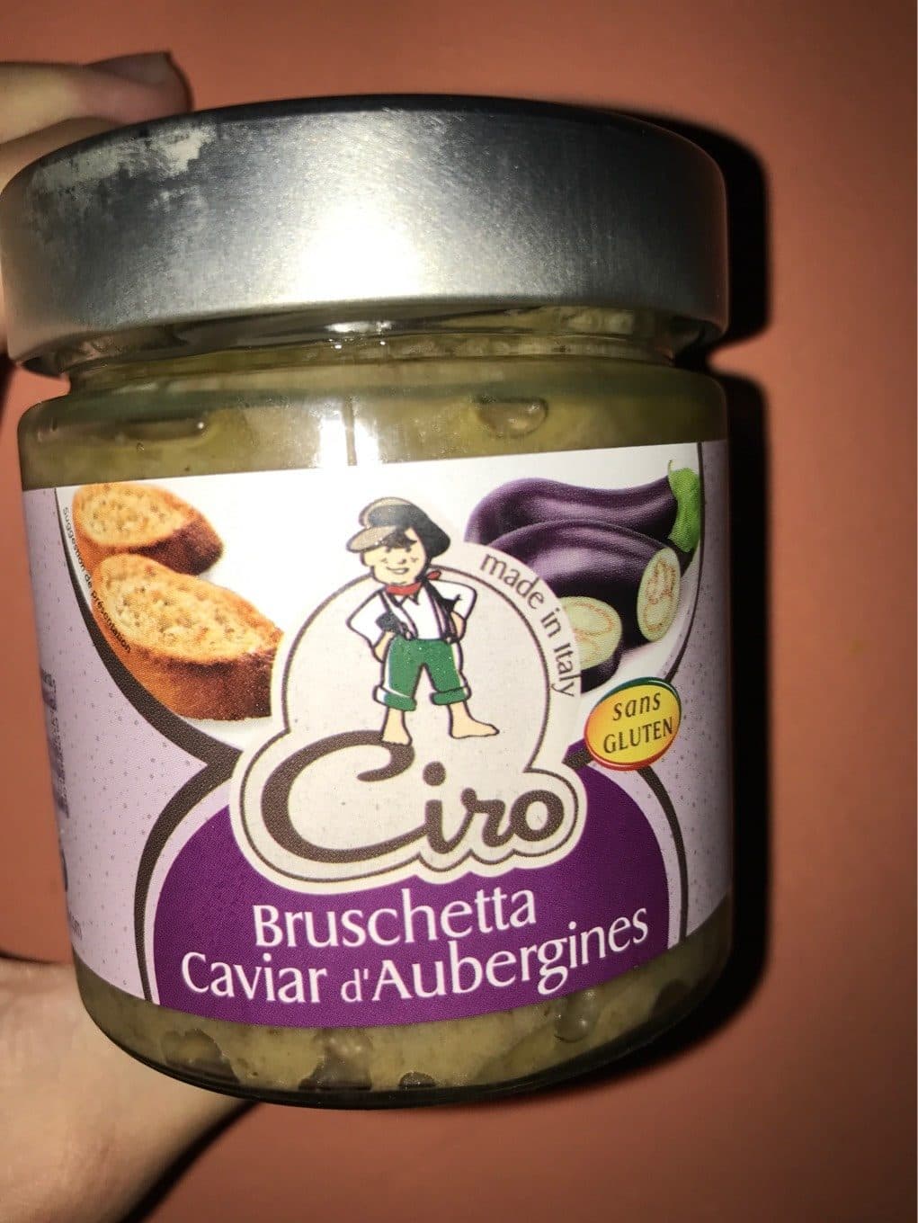 Ciro Bruschetta caviar d'aubergine sans gluten packshot