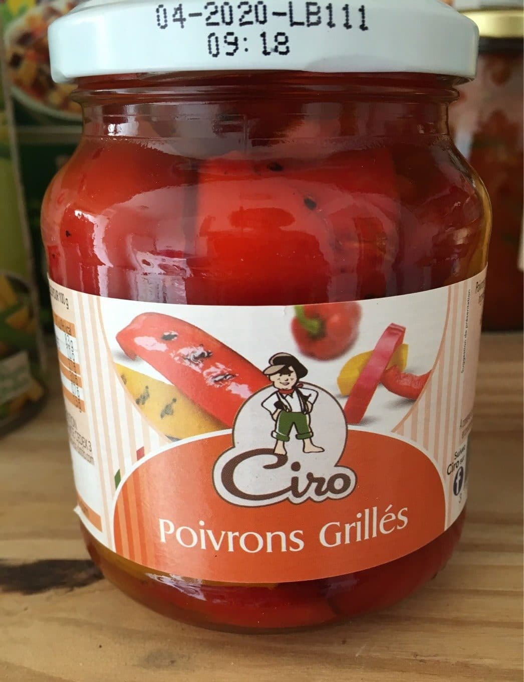Ciro Poivrons grillés packshot