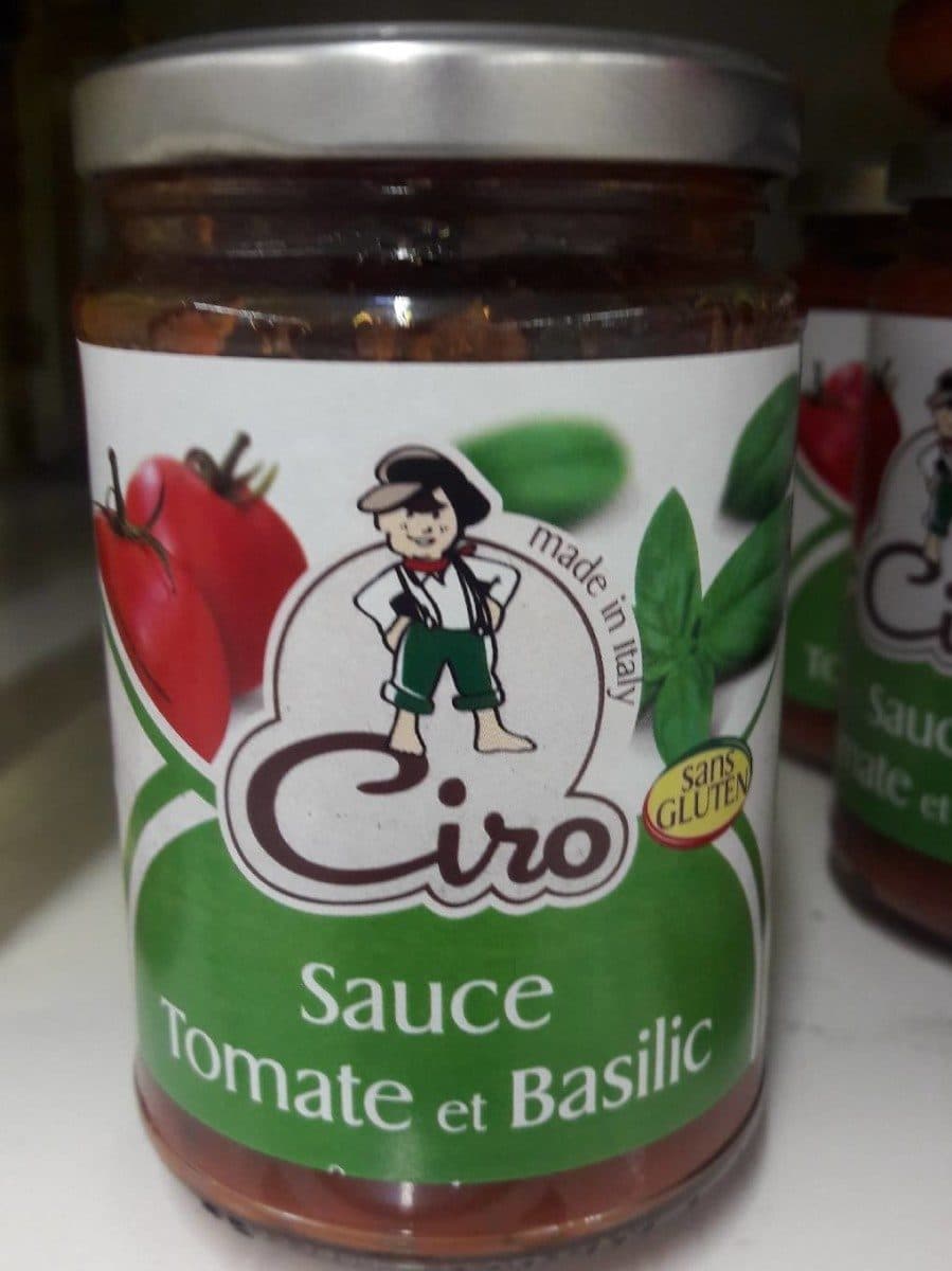Ciro Sauce tomate et basilic packshot