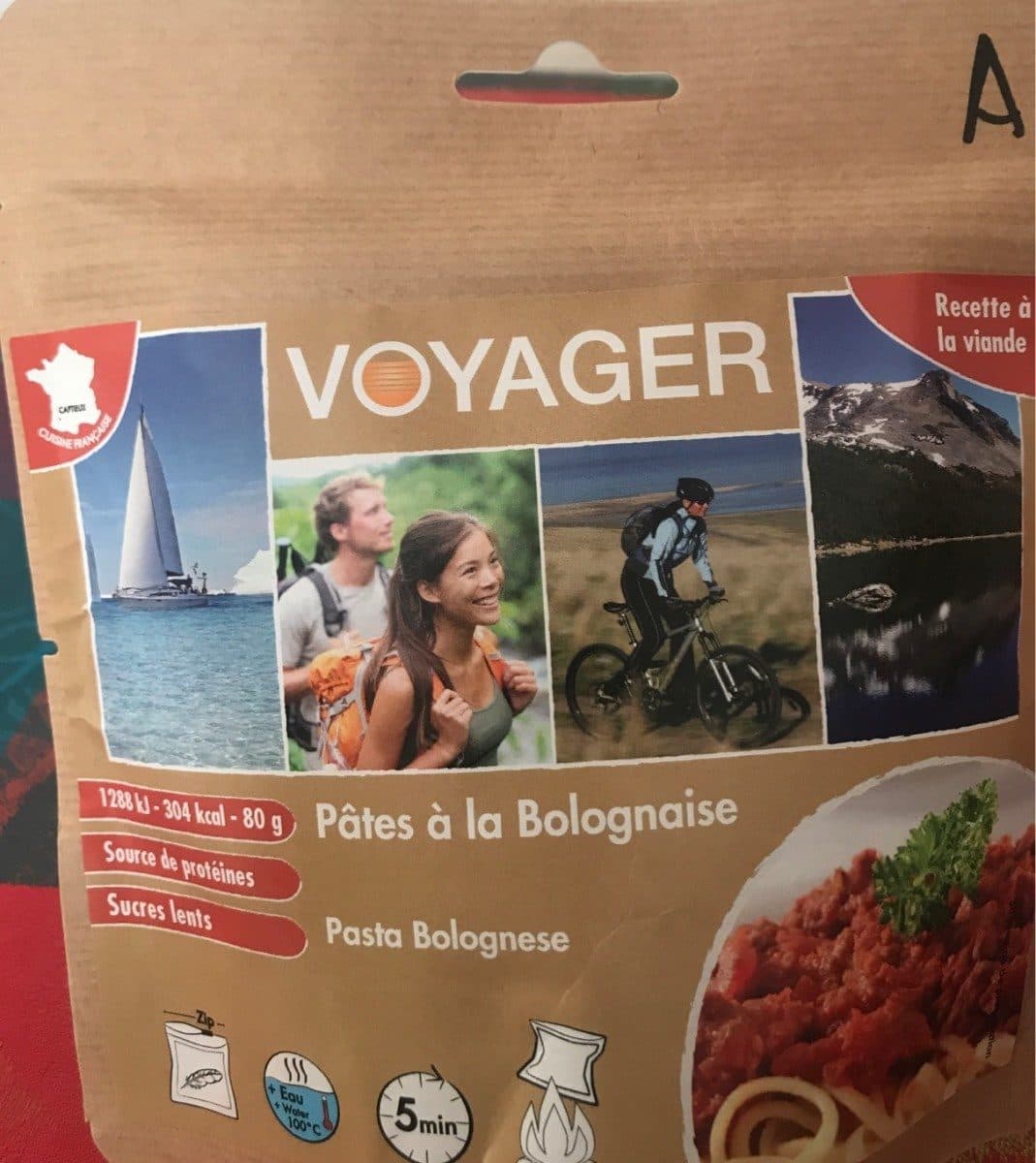 Voyager Pates a la bolognaise packshot