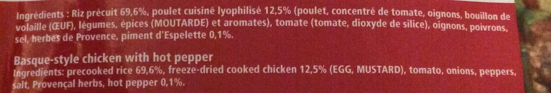 Fenioux Nutrition Poulet basquaise au piment d'espelette packshot