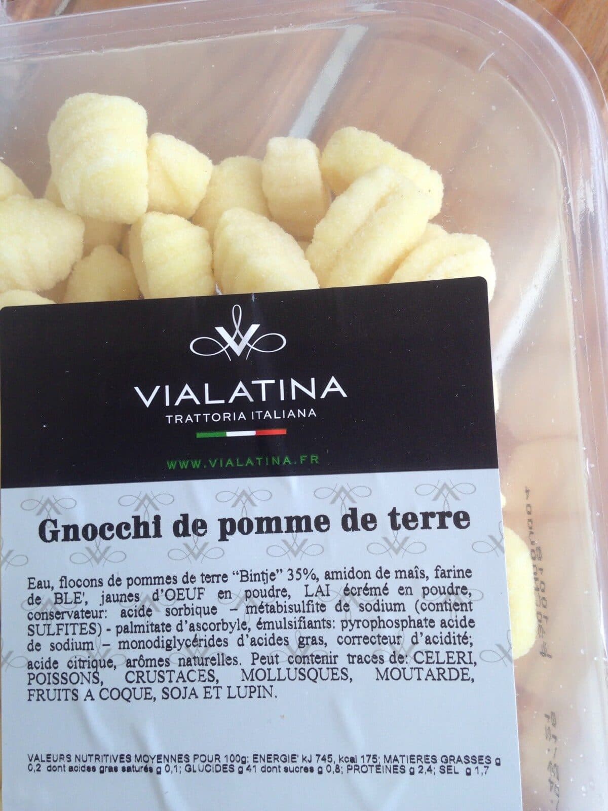 Open Food Facts Gnocchi packshot