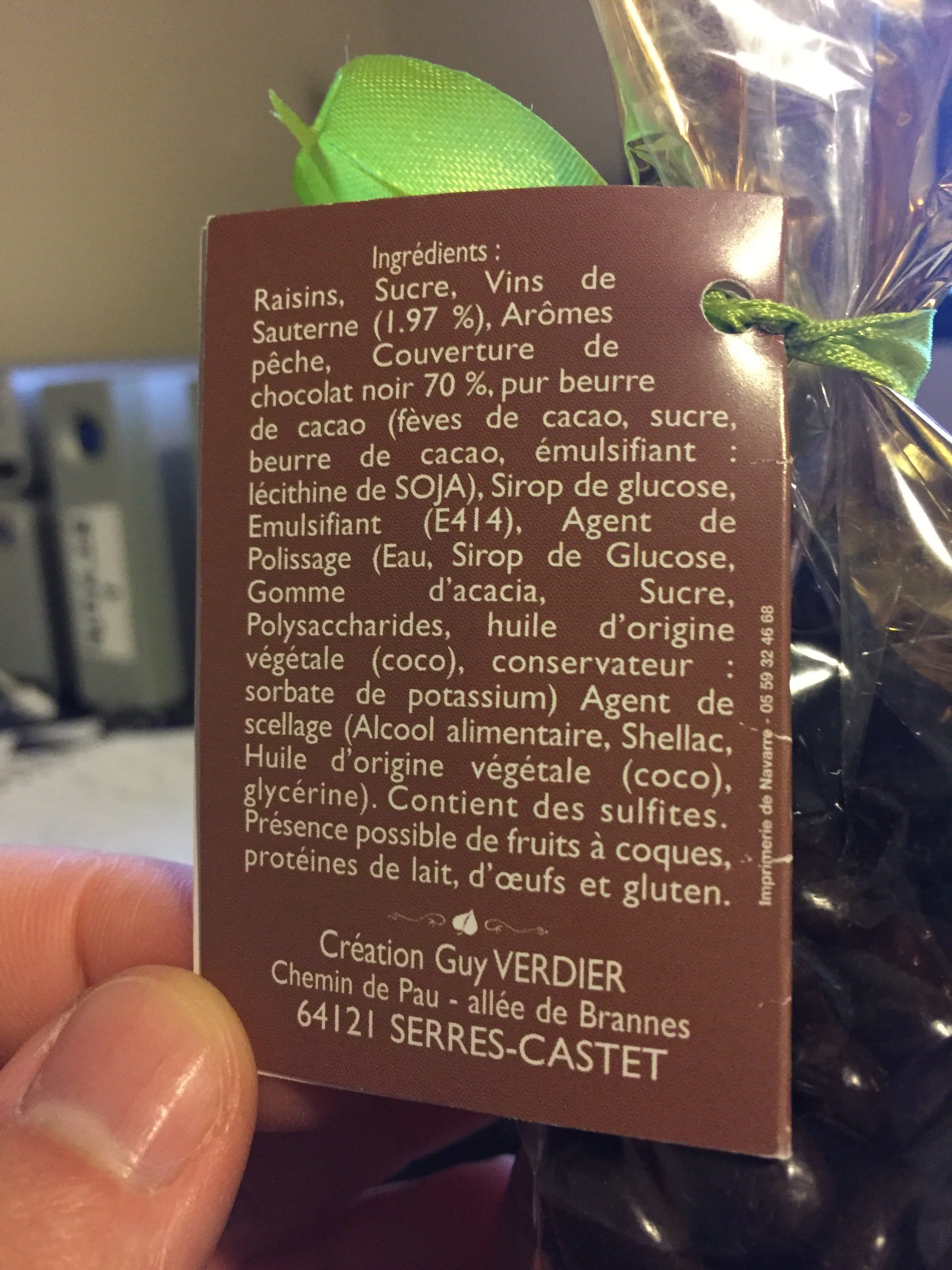 Verdier Le raisin doré (au sauternes) packshot