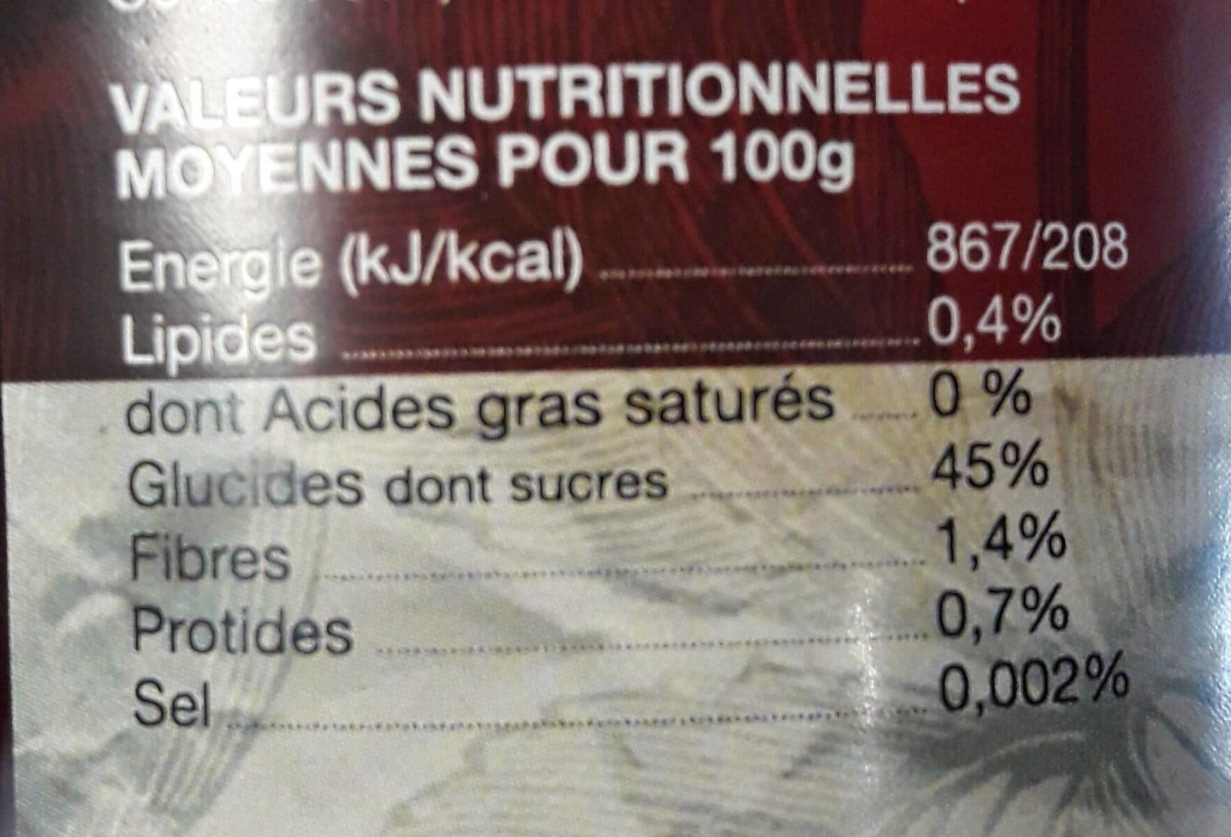 Open Food Facts Confiture de cerise packshot
