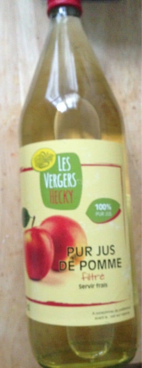 Les Vergers Hecky Pur jus de pomme filtré packshot