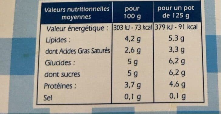 Société Laitière De Vichy Yaourt au lait entier nature packshot