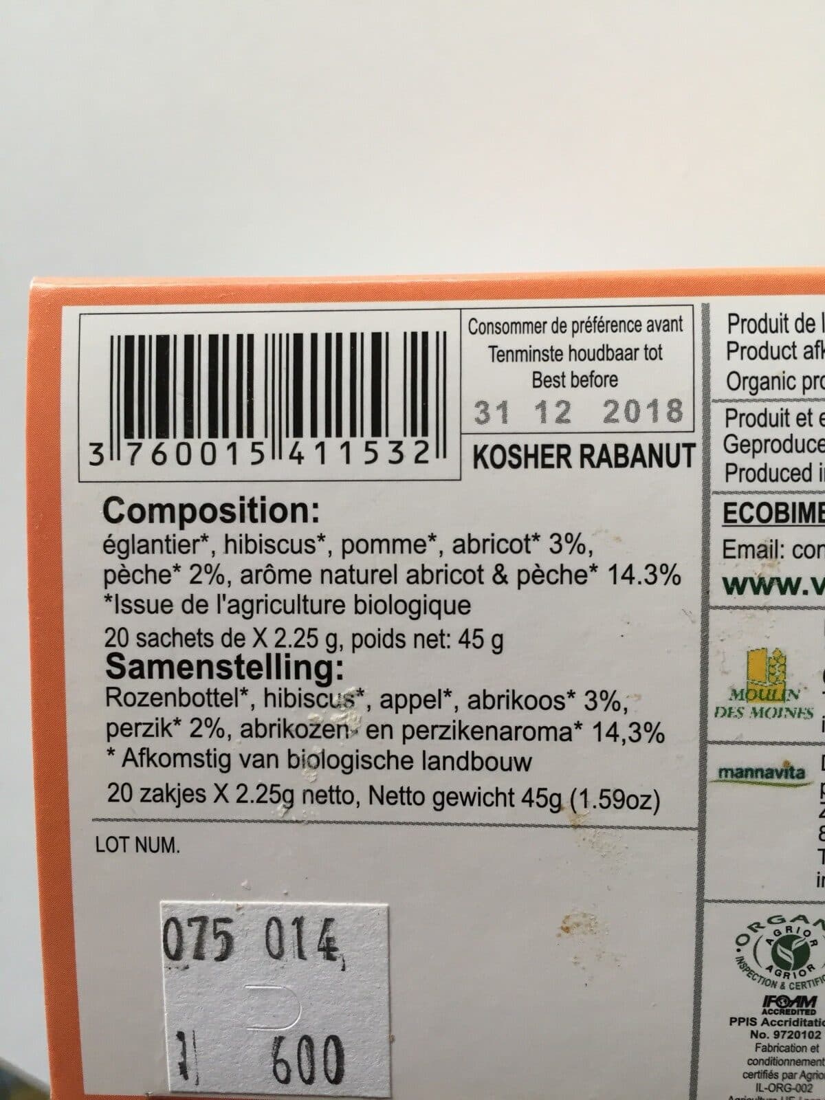 Open Food Facts Tisane provencale packshot