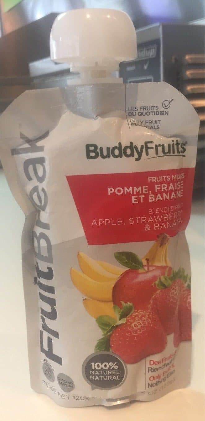 Buddy Fruits Fruit break pomme banane fraise packshot