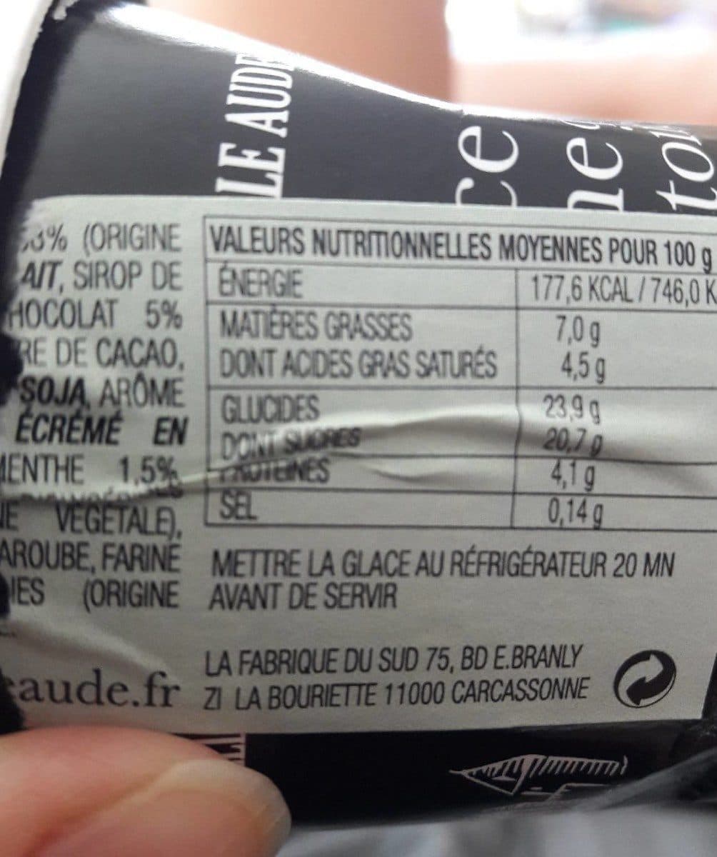 La Belle Aude Crème glacee à la menthe packshot