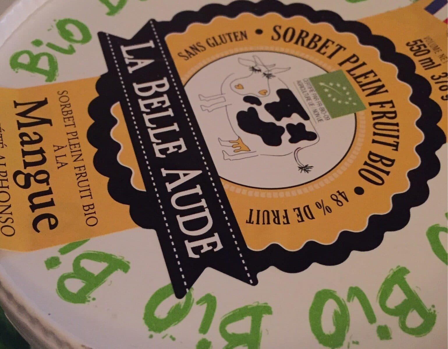 La Belle Aude Sorbet à la mangue packshot