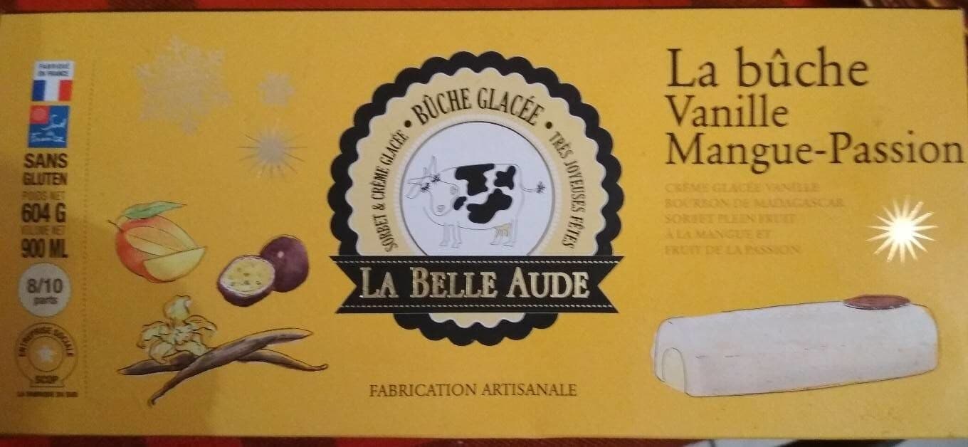 La Belle Aude Bûche vanille mangue-passion packshot