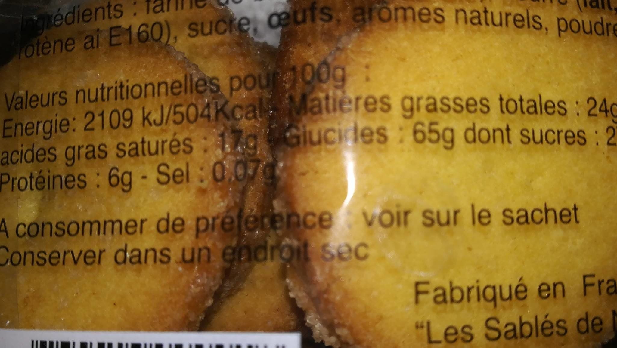 LES SABLÉS DE NANÇAY Sablé pur beurre packshot