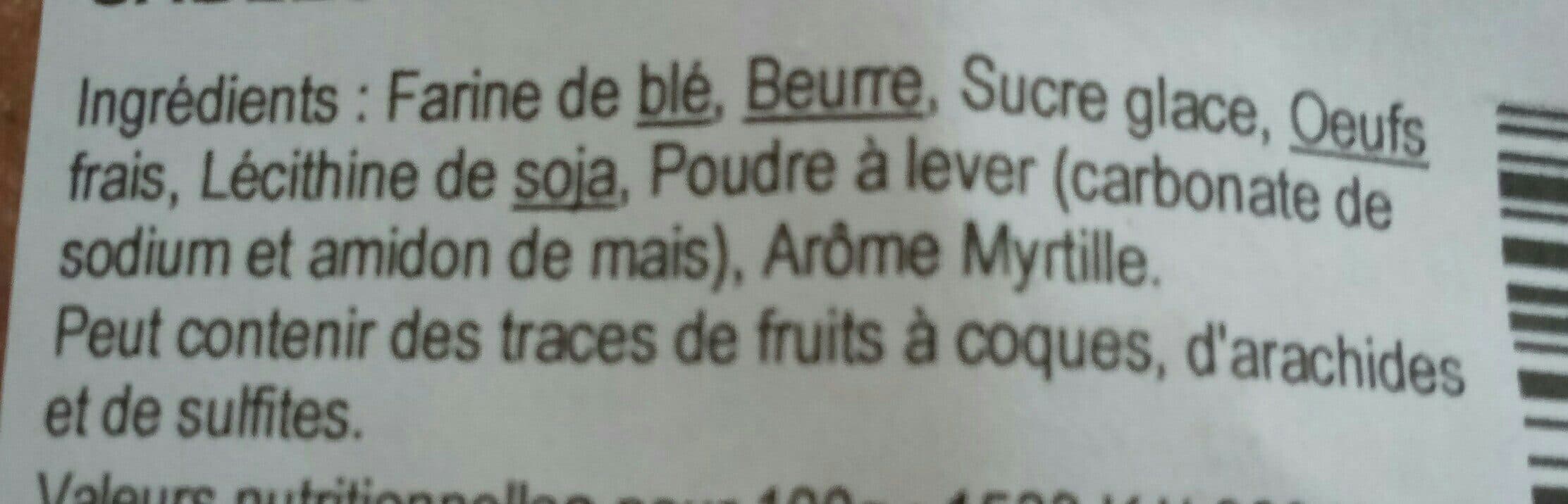 Open Food Facts Sablés myrtille packshot