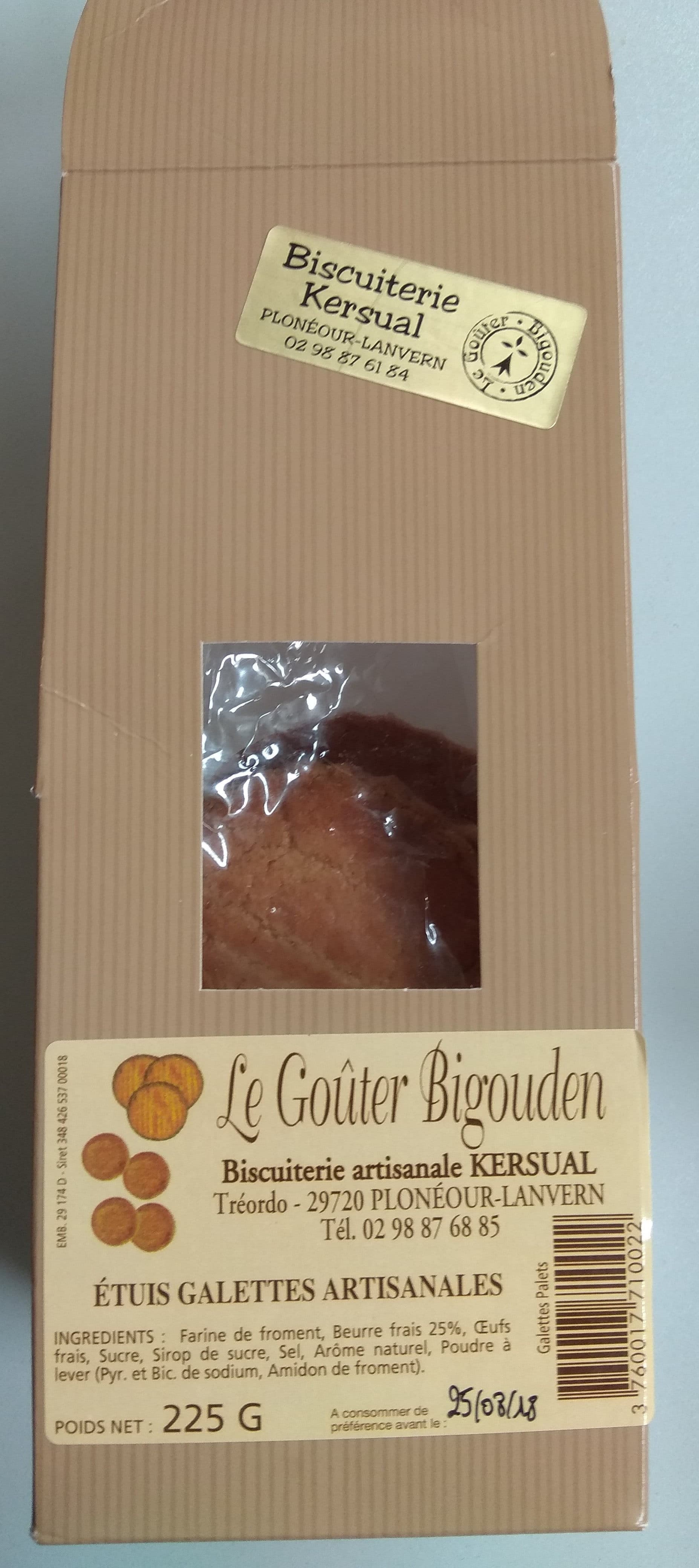Biscuiterie Kersual Étui Galettes Artisanales packshot