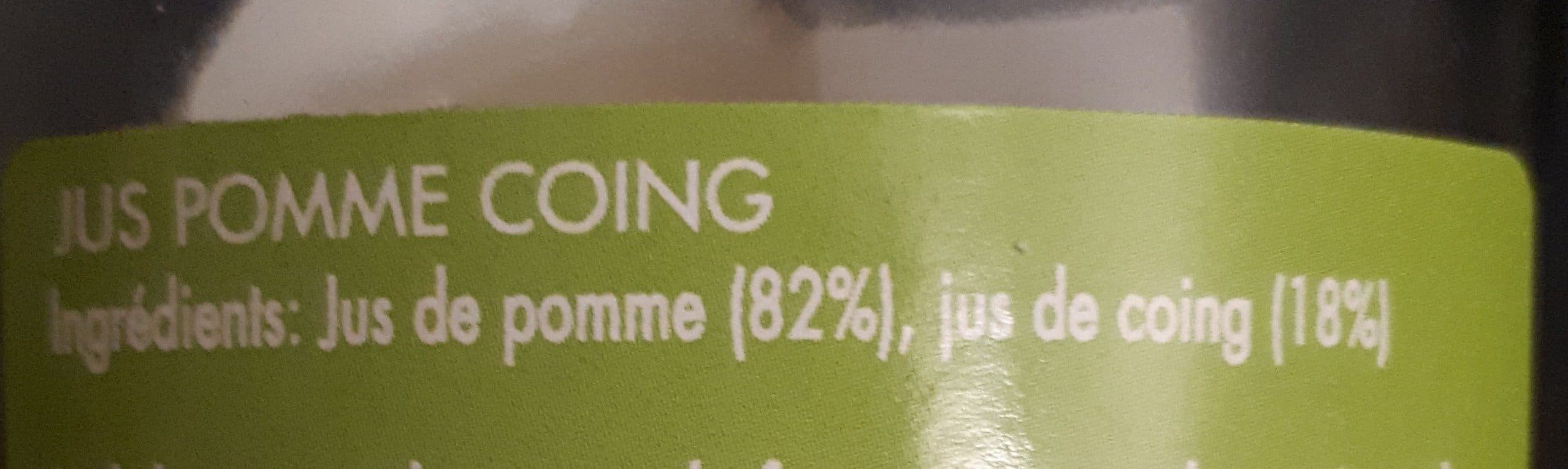 Open Food Facts Jus Pomme coing packshot