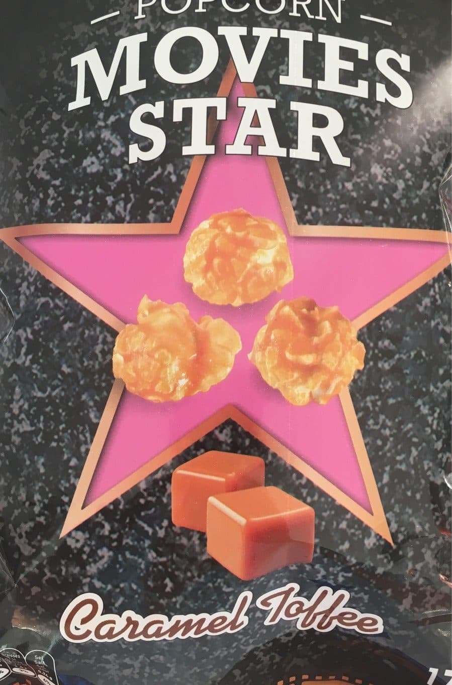 Deluxe Movies popcorn caramel toff packshot