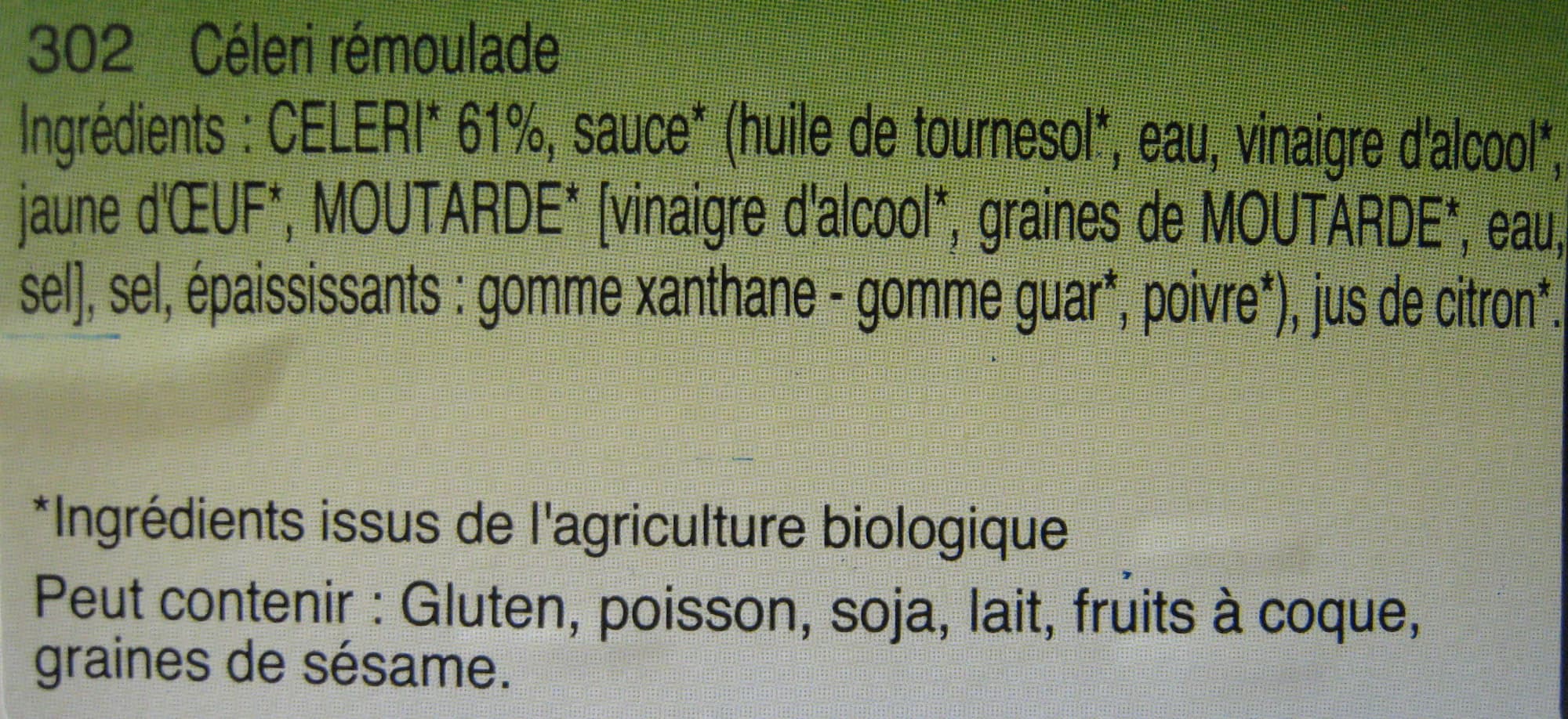 Carte Nature Céleri rémoulade packshot