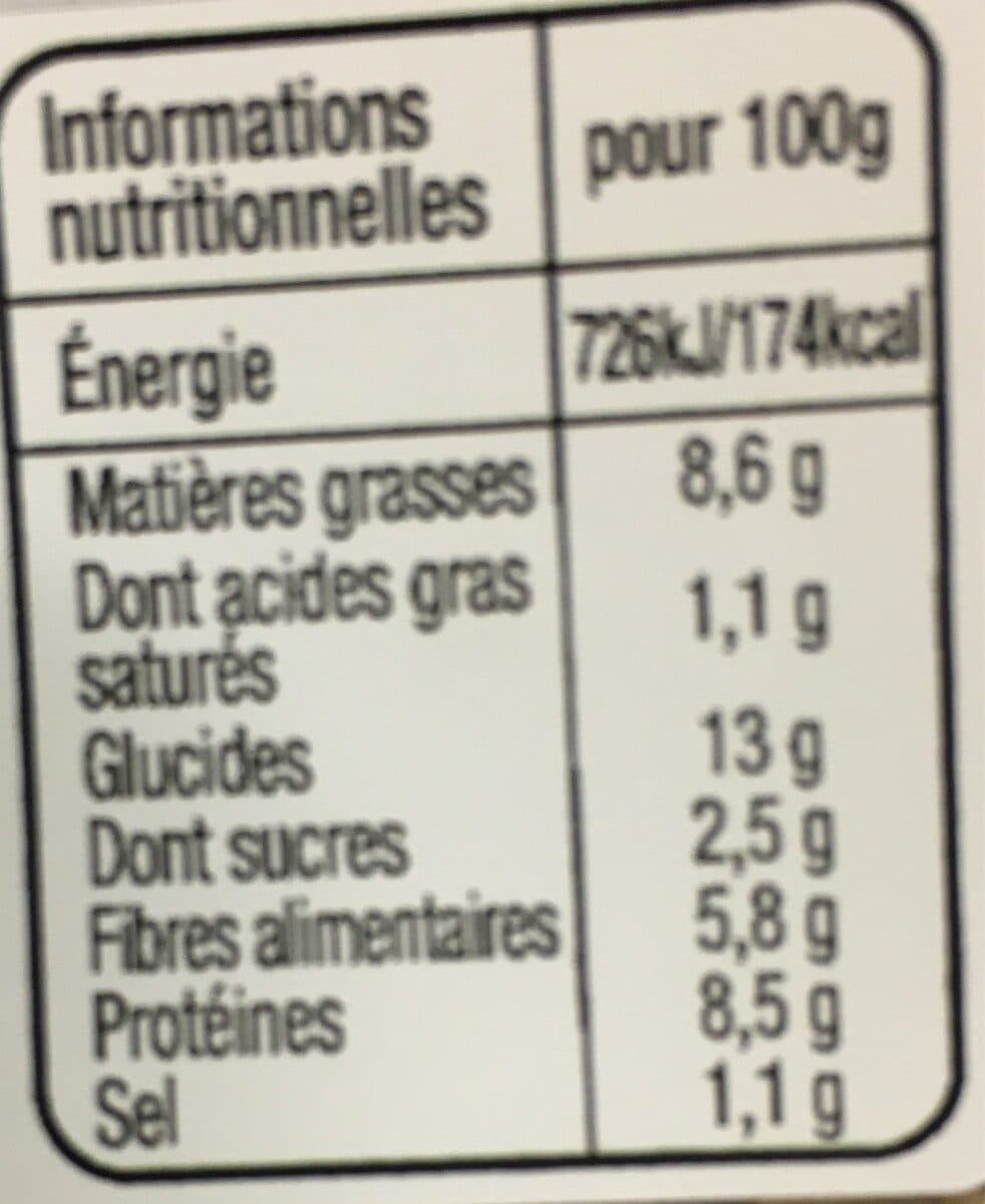Carte nature Salade Lentilles vertes Au Saumon Fumé packshot