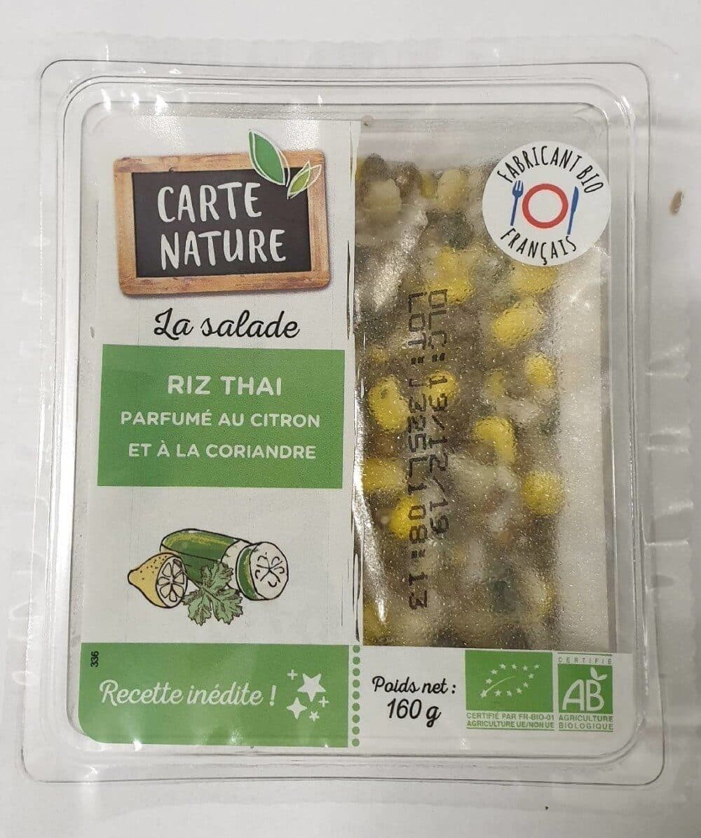 Carte nature Riz thai parfumé au citron et à la coriandre packshot