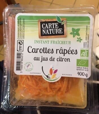 Carte Nature Carottes râpées packshot
