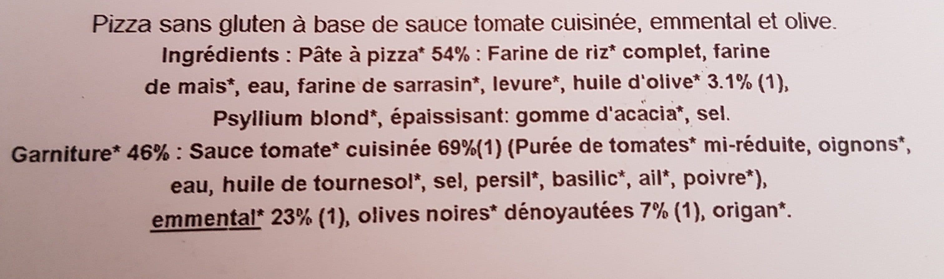 Jardin Bio Pizza Bio au Sarrasin Margarita packshot