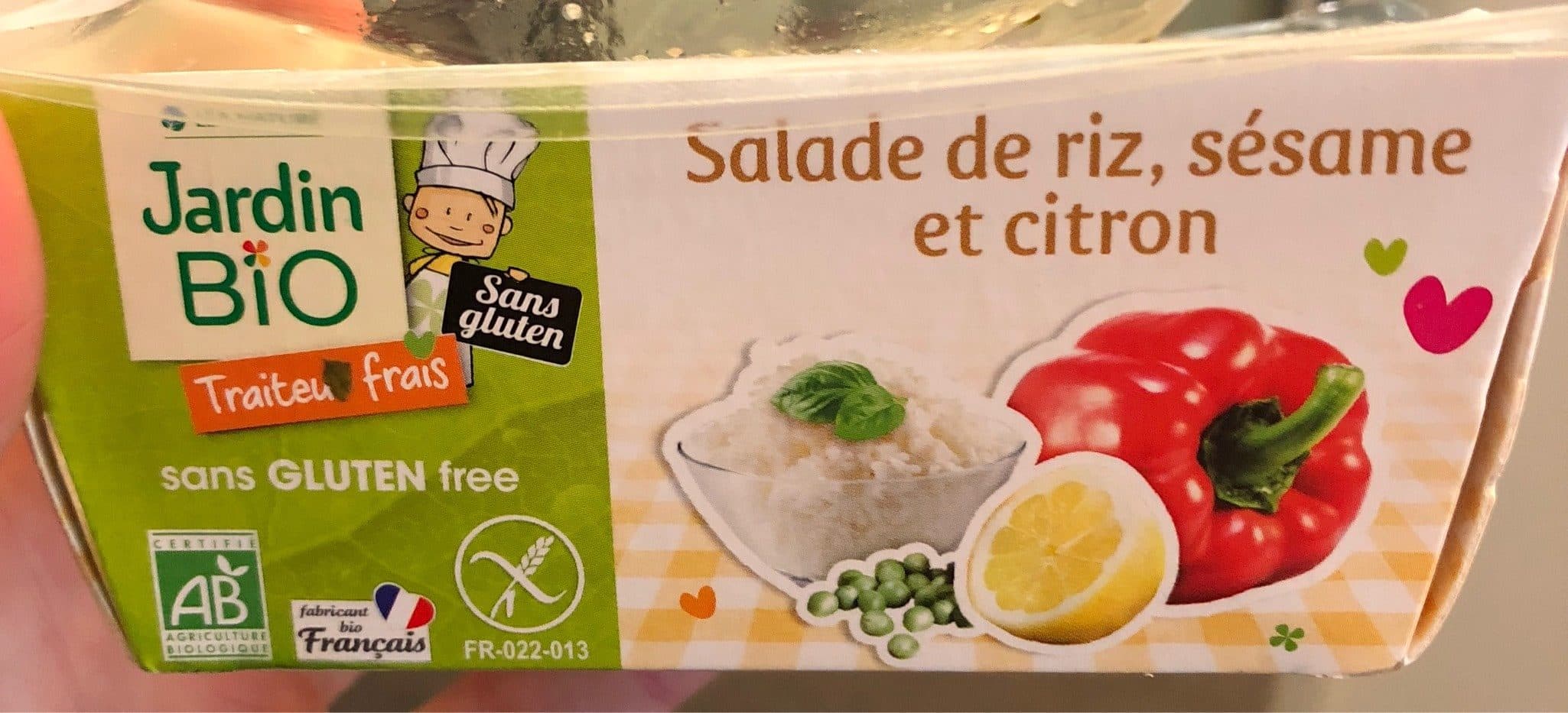 Jardin Bio Salade de riz, sésame et citron packshot