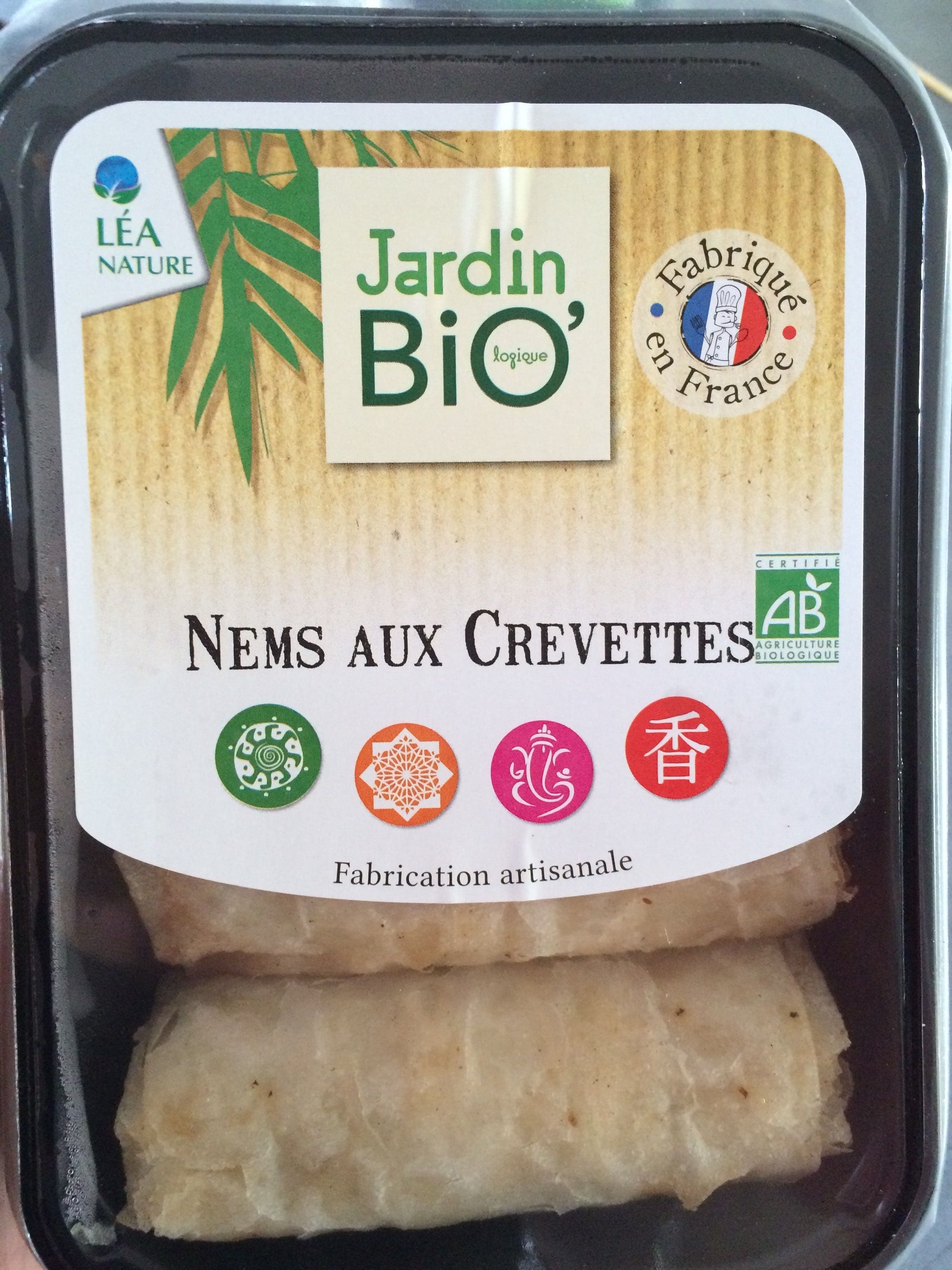 Jardin Bio Nems aux crevettes packshot