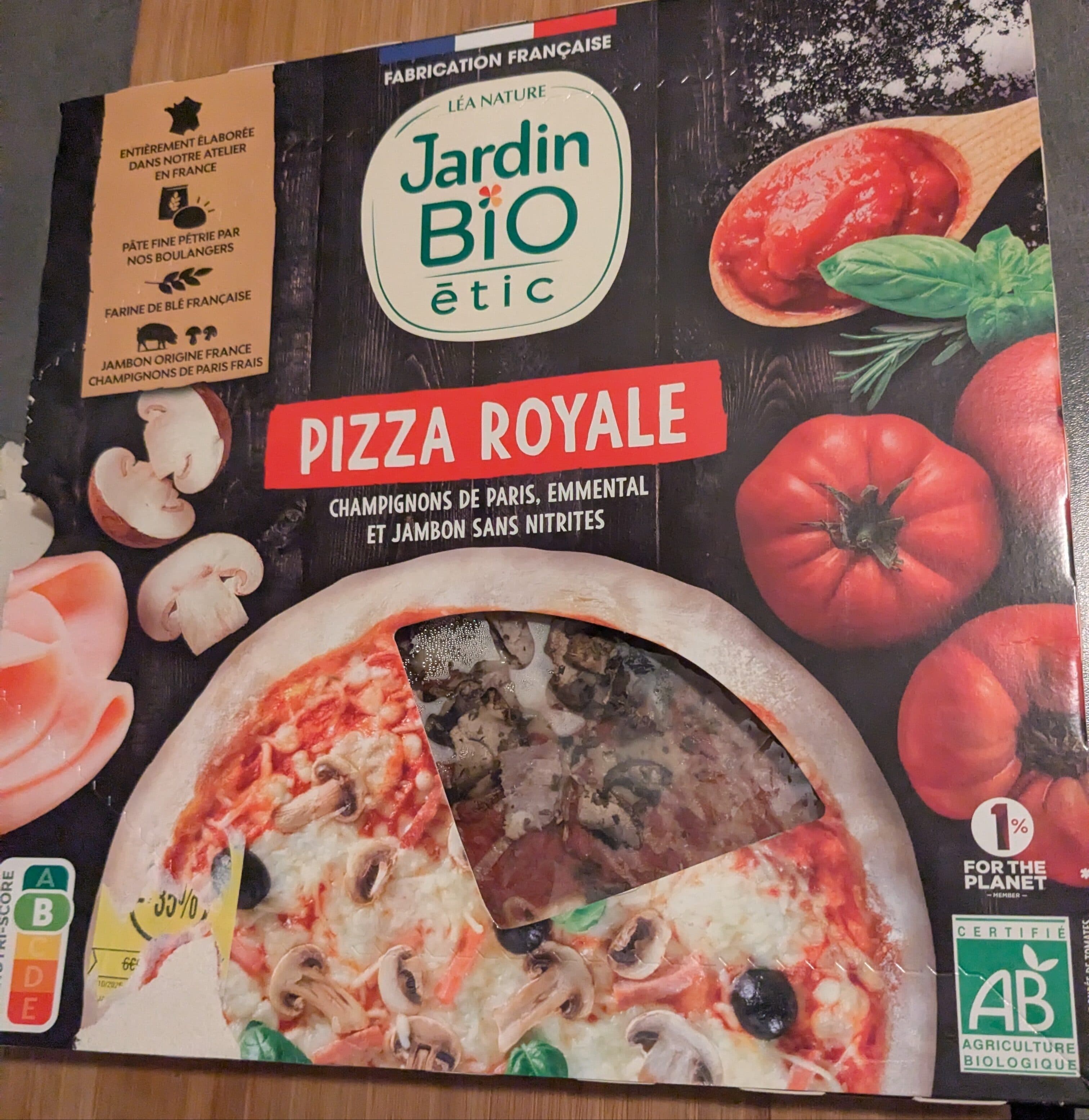 Jardin BIO Pizza Royale packshot