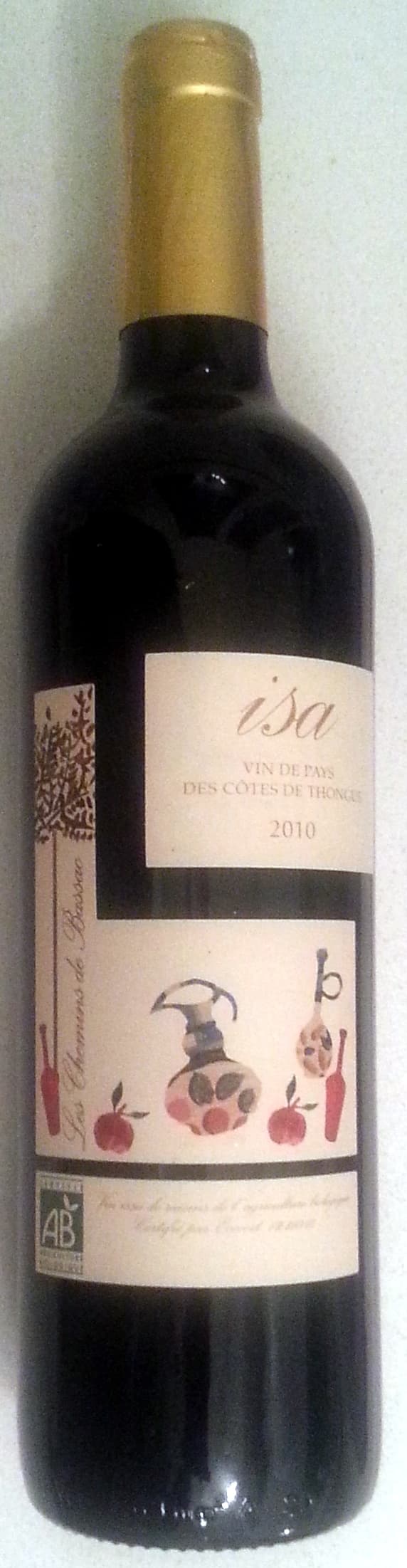 Les Chemins de Bassac Isa Rouge 2010 packshot