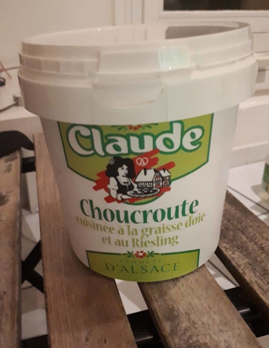 Marie claude Et Rene blanc Choucroute Alsace Cuite packshot