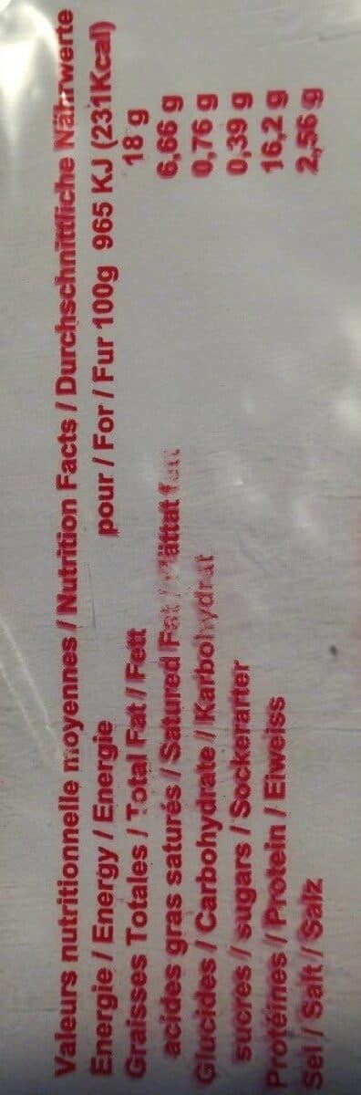 Open Food Facts Brioche Porc Parquet PQ 600G packshot