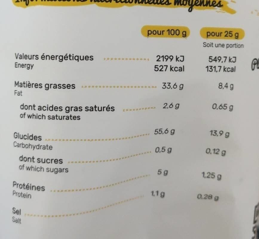Open Food Facts Chips artisanales packshot
