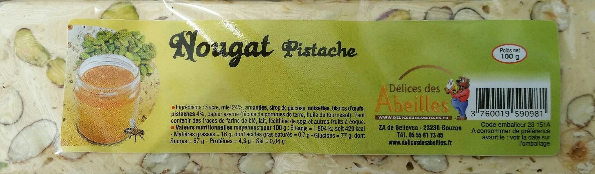 Délice des Abeilles Nougat Pistache packshot