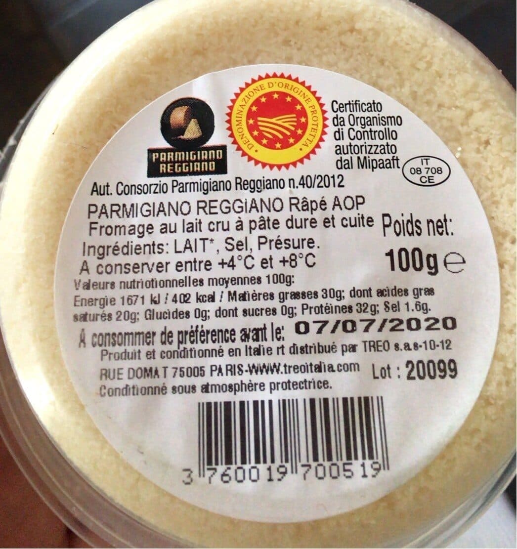 Treo Parmigiano Reggiano AOP packshot