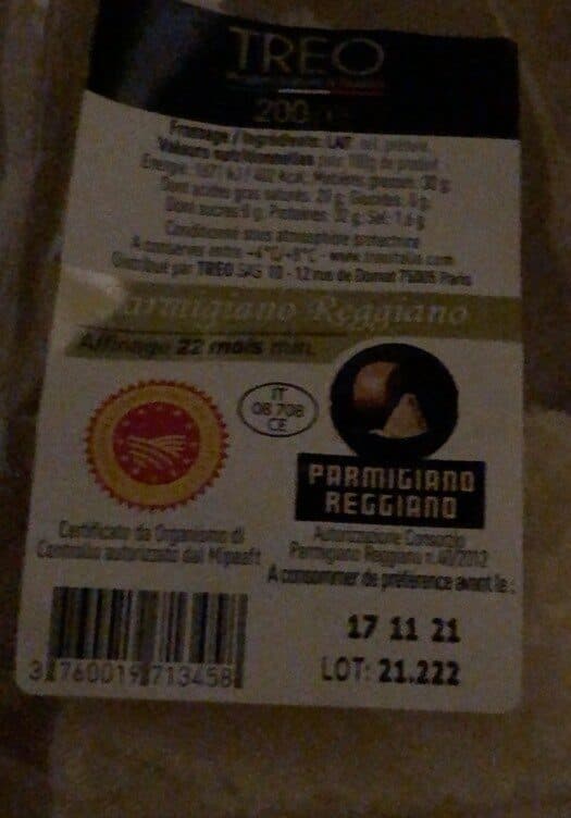 Treo Parmesan packshot