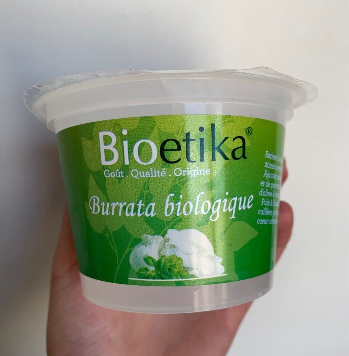 Bioetika Burrata biologique packshot