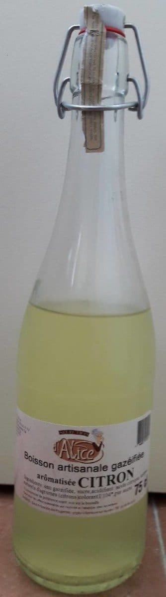 Open Food Facts Boisson artisanale gazéifiée aromatisée citron packshot