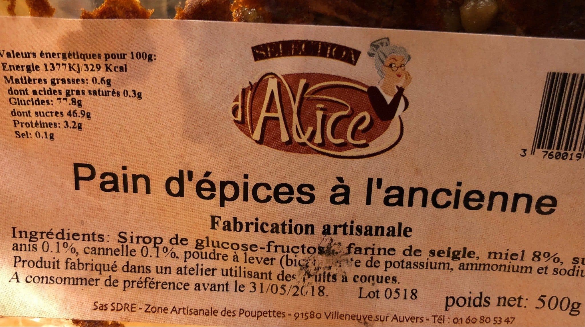 Open Food Facts Pain d’epice a l’ancienne packshot